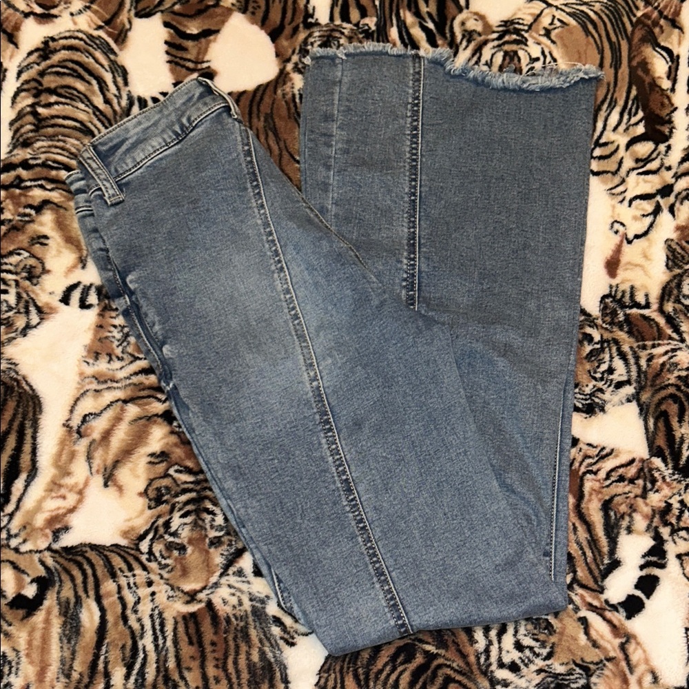 Sincerely Jules Flare Jeans in Classic Blue